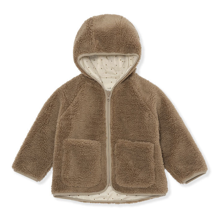 Konges Slojd Outerwear Konges Slojd Dark Brown Grizz Teddy Cardigan