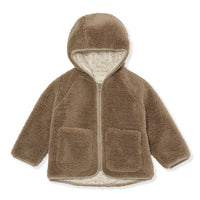 Konges Slojd Outerwear Konges Slojd Dark Brown Grizz Teddy Cardigan
