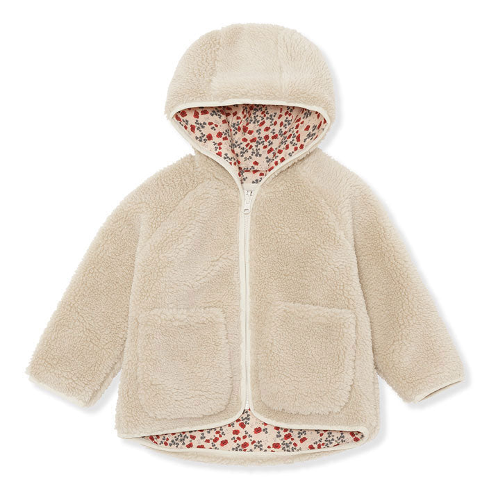 Konges Slojd Outerwear Konges Slojd Summer Sand Grizz Teddy Cardigan