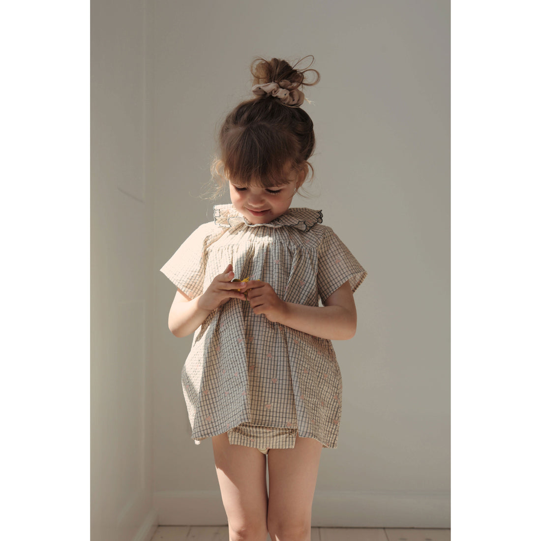 Konges Slojd rompers Konges Slojd Three Leaf Check Bitsy Romper