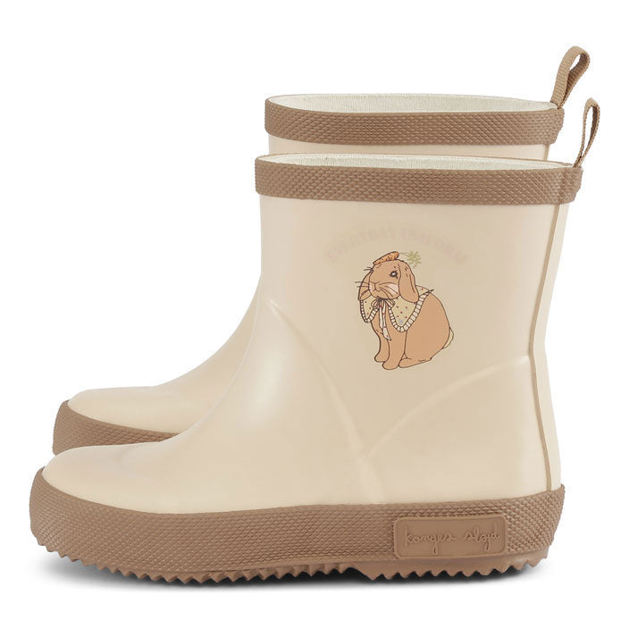Konges Slojd shoes Konges Slojd Rabbit Smoke Grey Welly Rubber Boots Print