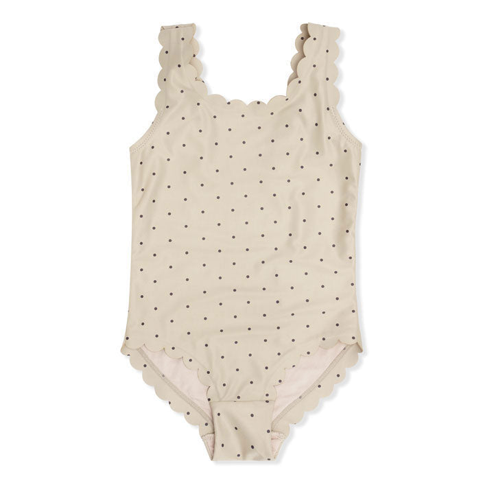 Konges Slojd swim Konges Slojd Dot Magnet Scallop Swimsuit