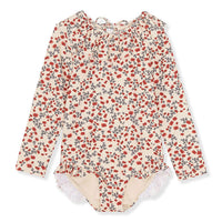 Konges Slojd swim Konges Slojd Poppy Manuca Ls Frill Swimsuit