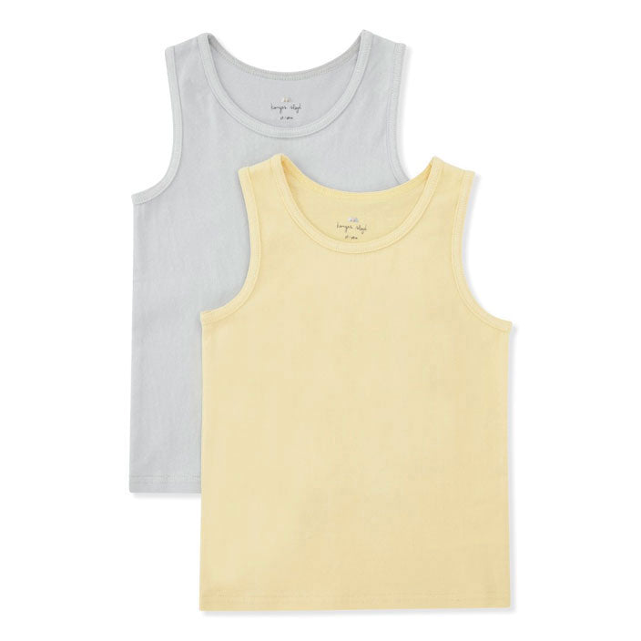 Konges Slojd tees Konges Slojd Pearl Blue 2 Pack Basic Tank Top