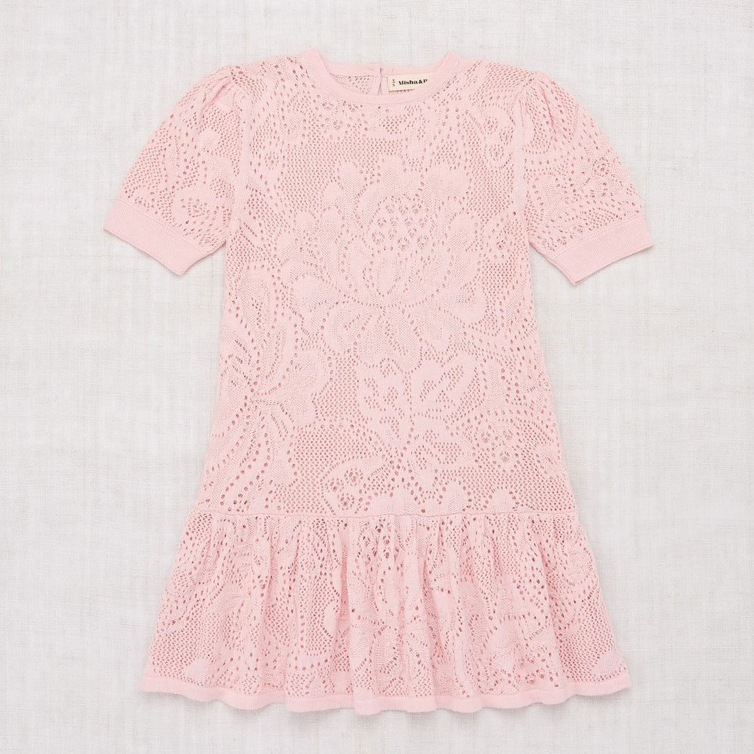 Misha and Puff English Rose Lace Peplum Dress
