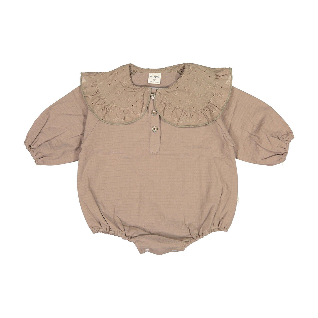 LALA rompers LALA Mocha Lala Collar Bodysuit