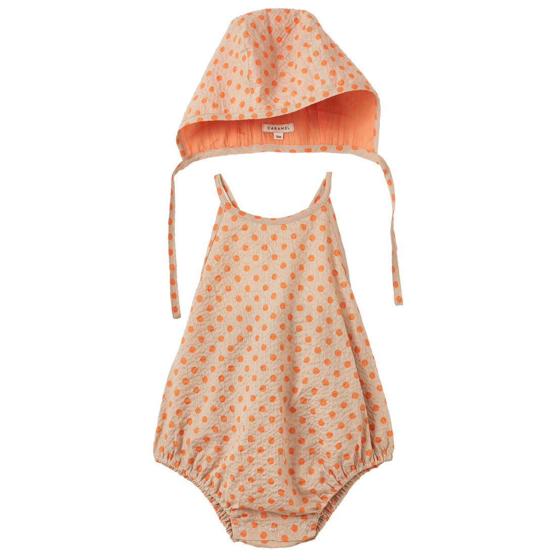 Caramel Orange Polka Dot Lavendula Baby