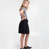 Les Coyotes De Paris Navy Rosa Pleated Skirt