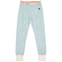 Beau Loves Sky Blue Wiggle Print Slim Pants