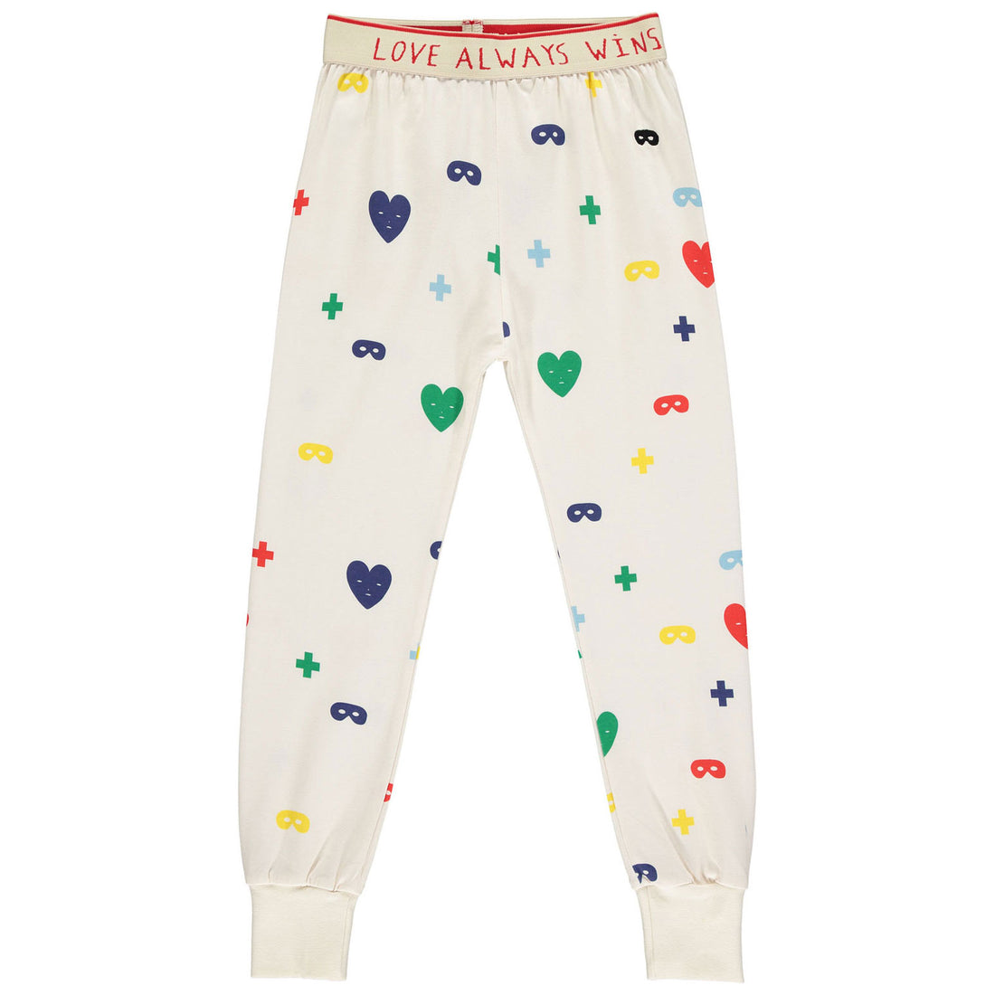 Beau Loves Colour Hearts+Masks Allover Slim Pants