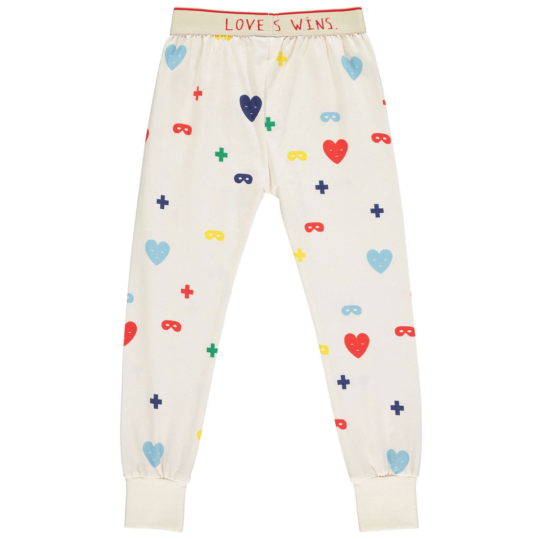 Beau Loves Colour Hearts+Masks Allover Slim Pants