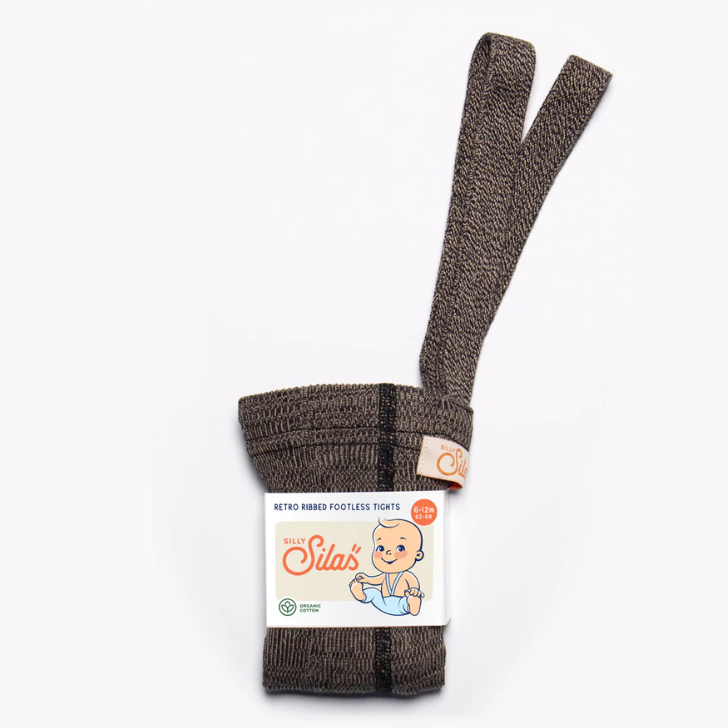 Silly Silas Licorice Peanut Footless Tights