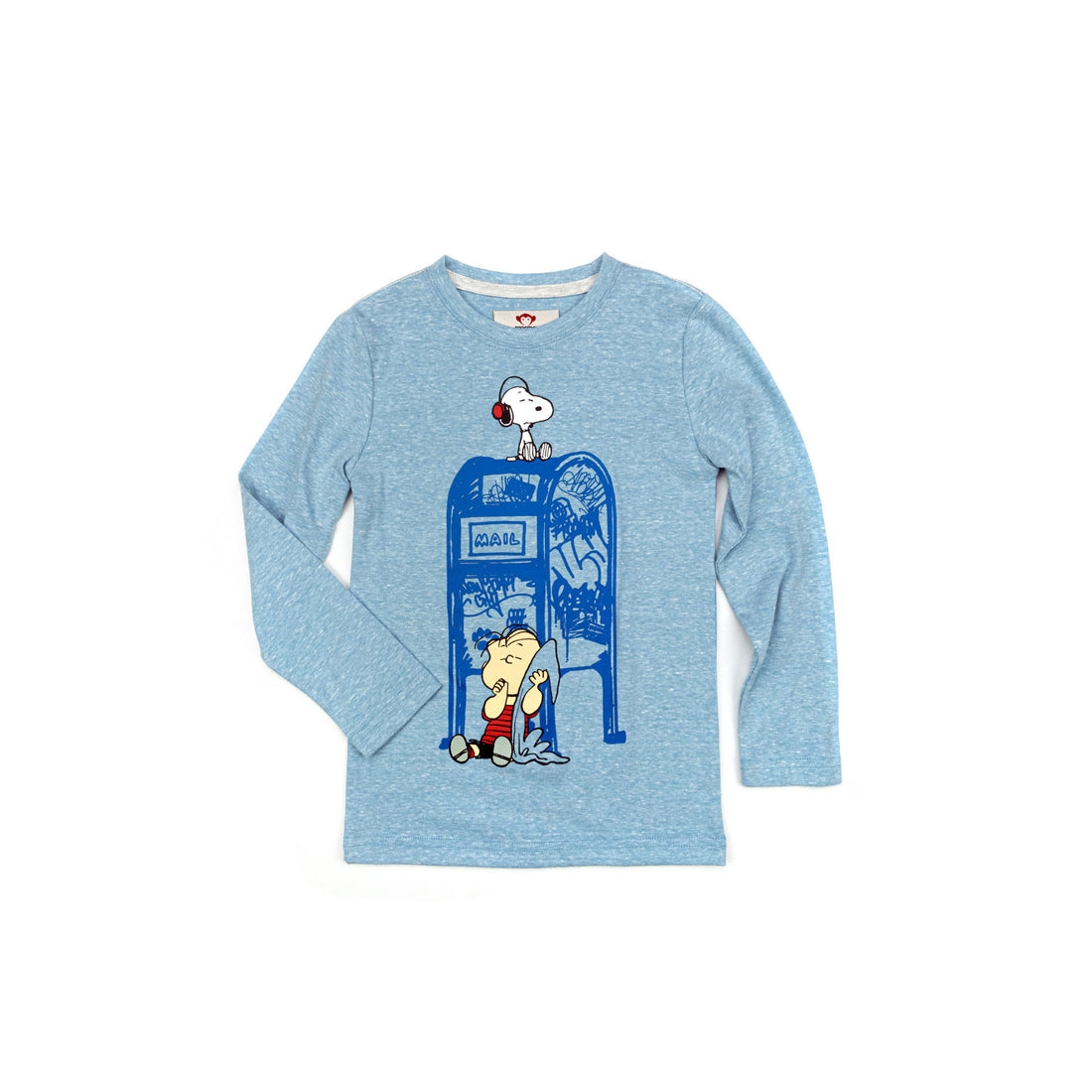 Appaman Light Blue Heather Peanuts Graphic Tee