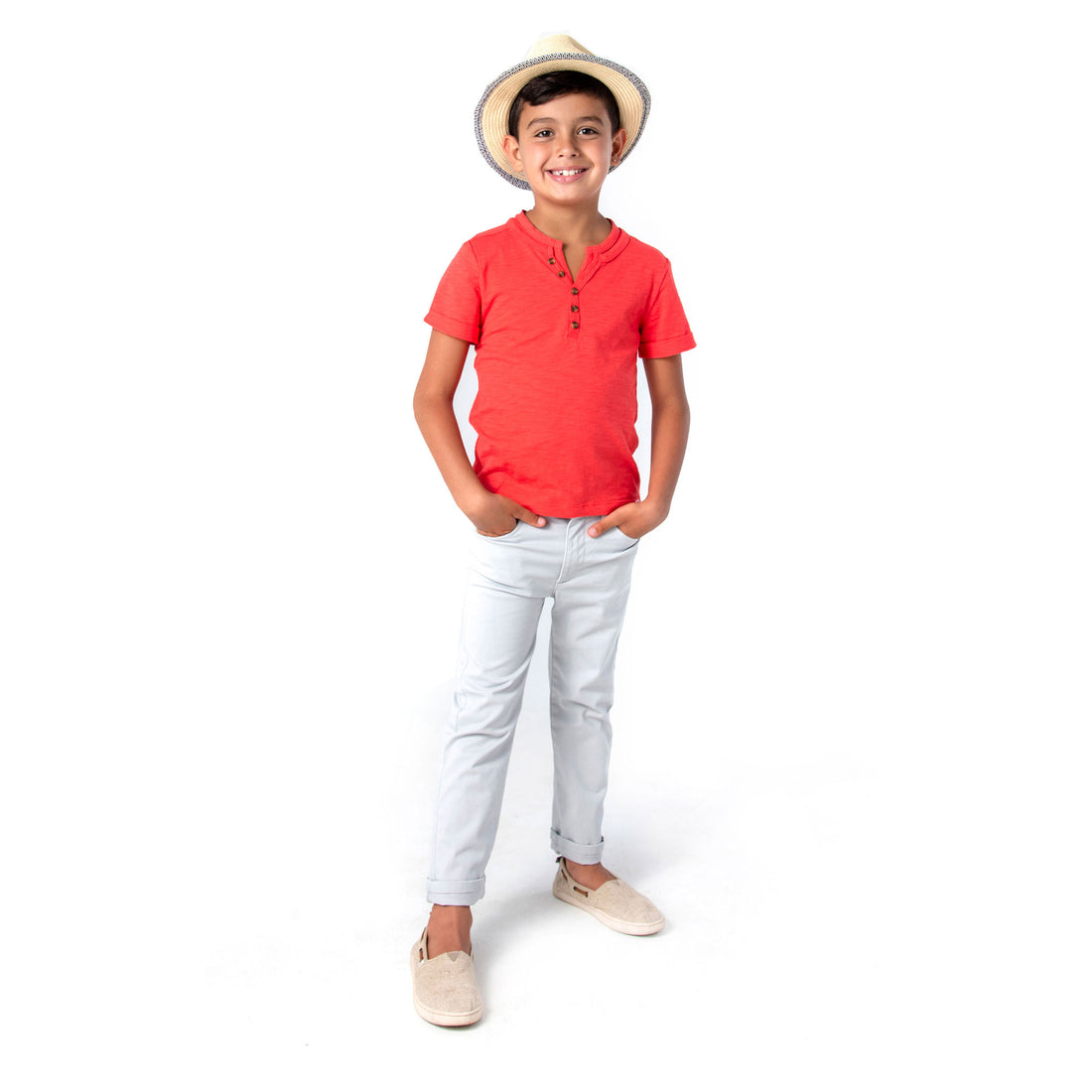 Appaman Light Grey Skinny Twill Pant