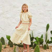 Liilu bottoms Liilu Double Sena Muslin-Pearled Sanne Skirt