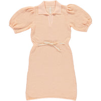Liilu Cotton-Soft Apricot Crochet Dress