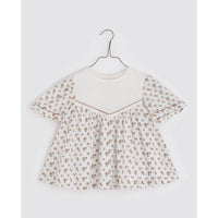 Little Cotton Clothes blouses Little Cotton Clothes Adelthe blouse -  Cross stitch Rose Floral