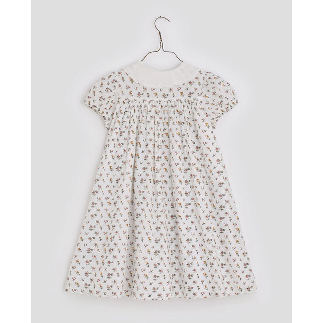 Little Cotton Clothes dresses Little Cotton Clothes Alma Dress - Cross stitch Rose Floral