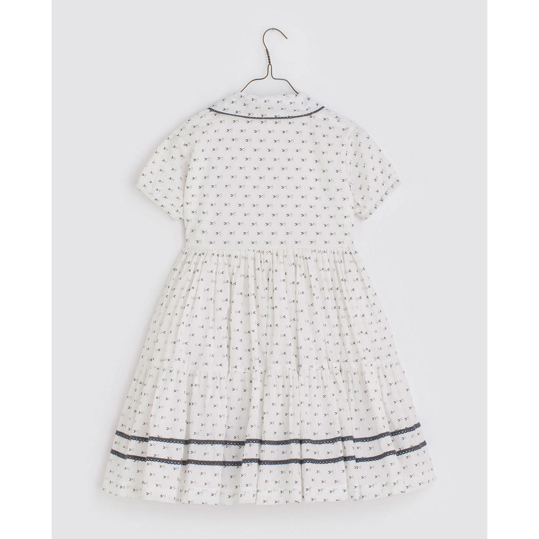 Little Cotton Clothes dresses Little Cotton Clothes Amel Wrap Dress - Blue dot floral