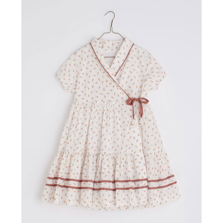 Little Cotton Clothes dresses Little Cotton Clothes Amel Wrap Dress - Rose Bud Floral