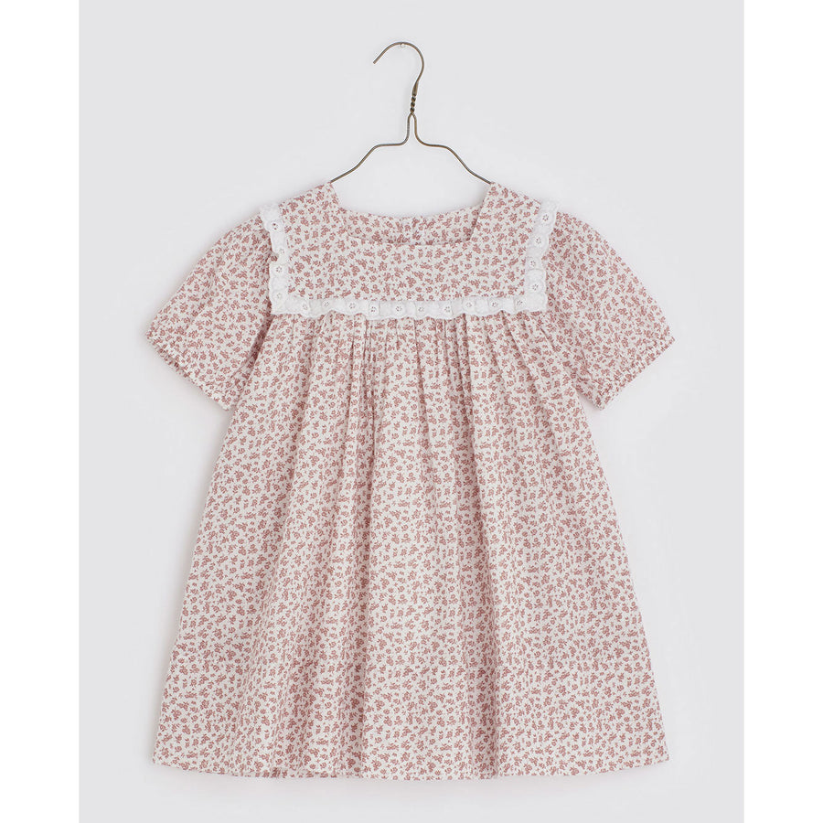 Little Cotton Clothes dresses Little Cotton Clothes Amelie Dress - Anemone Floral in Rose
