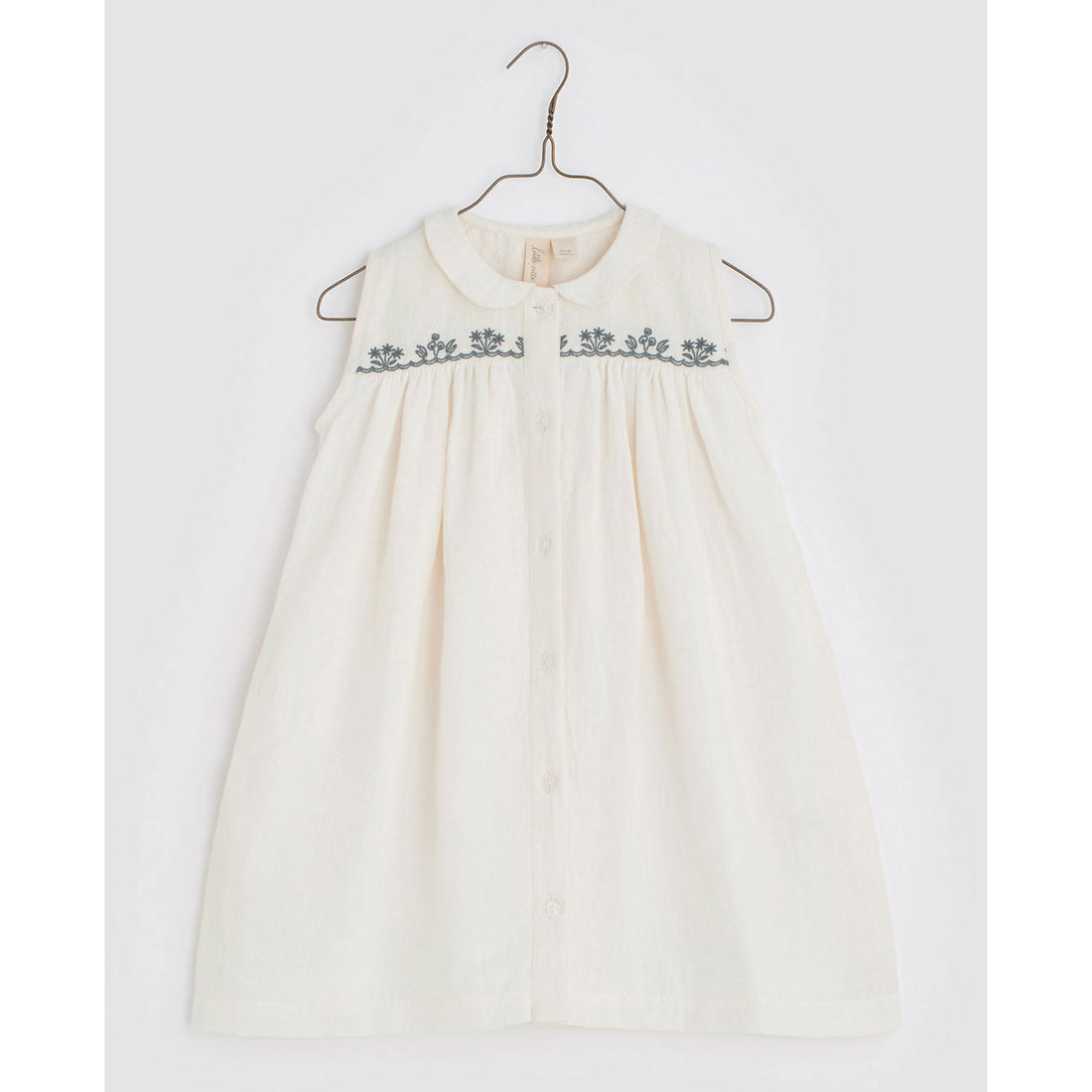Little Cotton Clothes dresses Little Cotton Clothes Elfin dress - Linen in Porcelain