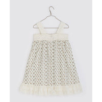 Little Cotton Clothes dresses Little Cotton Clothes Greta Pinafore - Cross stitch Rose Floral