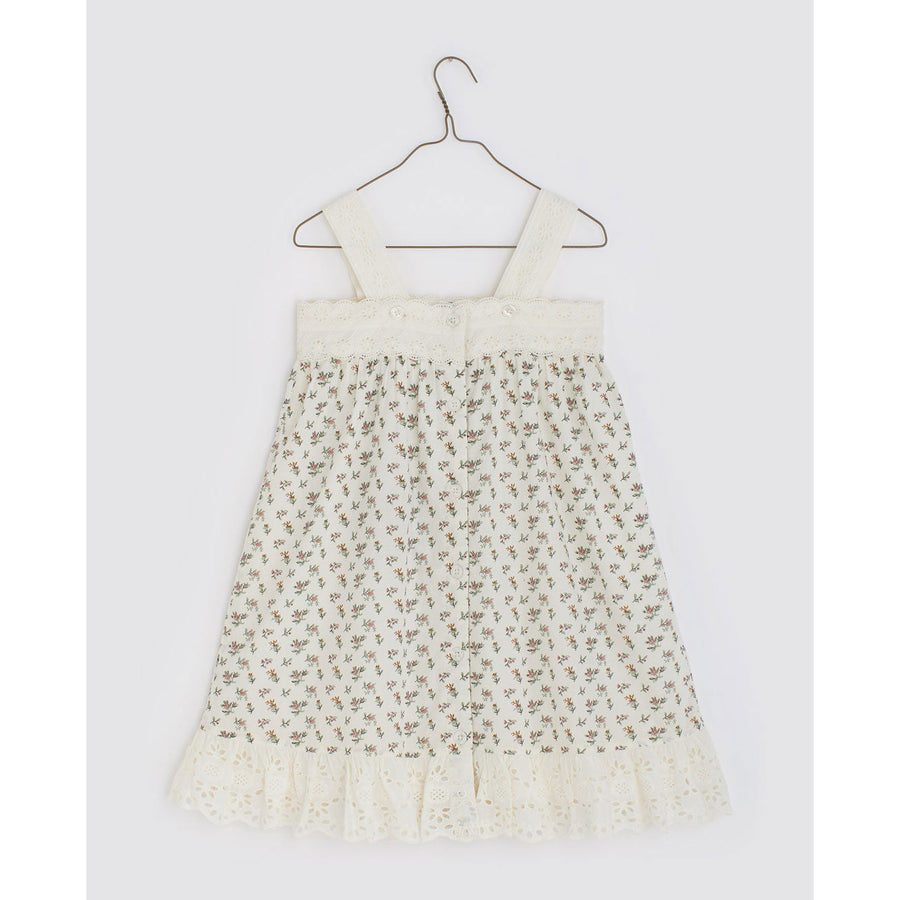 Little Cotton Clothes dresses Little Cotton Clothes Greta Pinafore - Cross stitch Rose Floral