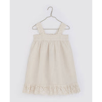 Little Cotton Clothes dresses Little Cotton Clothes Greta Pinafore - Linen Oat