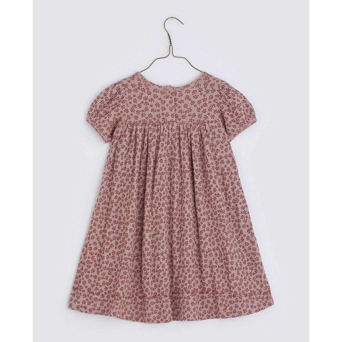Little Cotton Clothes dresses Little Cotton Clothes Maya Dress - Organic Pointelle Floral in Rose