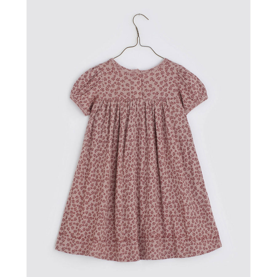 Little Cotton Clothes dresses Little Cotton Clothes Maya Dress - Organic Pointelle Floral in Rose