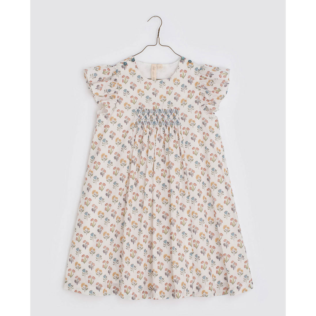 Little Cotton Clothes dresses Little Cotton Clothes Ruby Smock Dress Botanical Floral