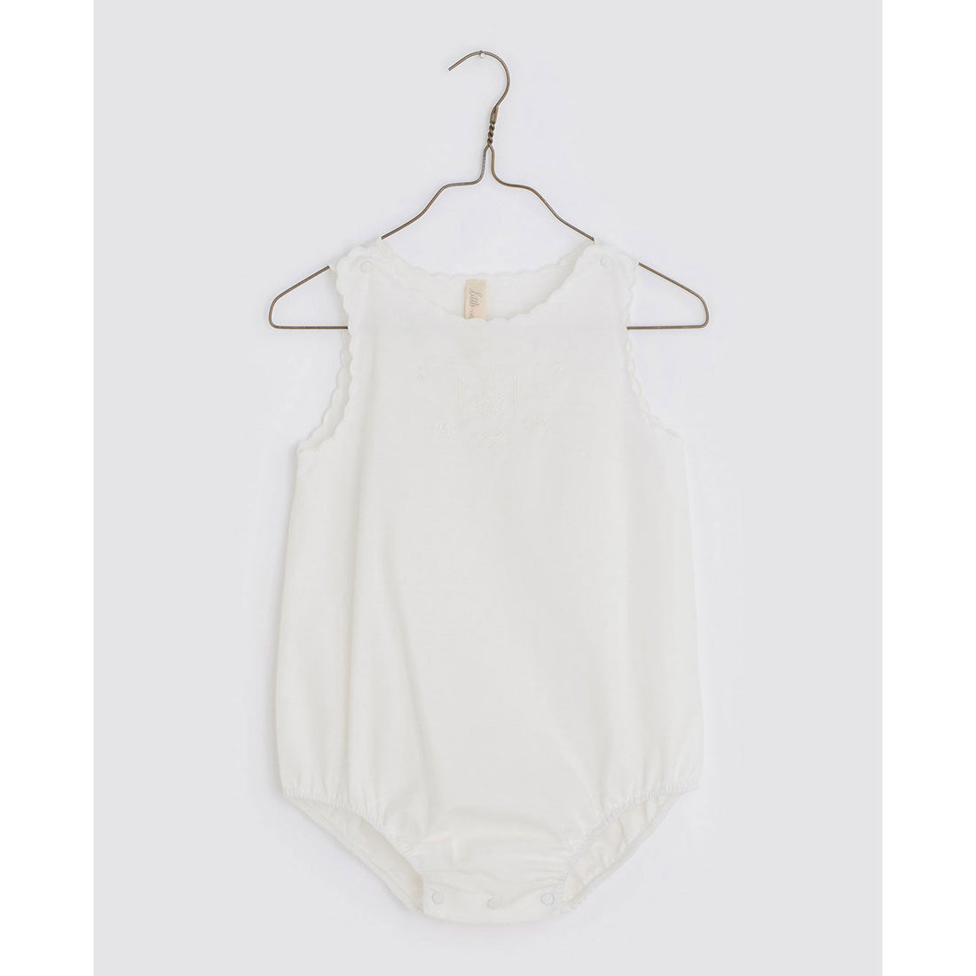 Little Cotton Clothes rompers Little Cotton Clothes Katie Romper white embroidered