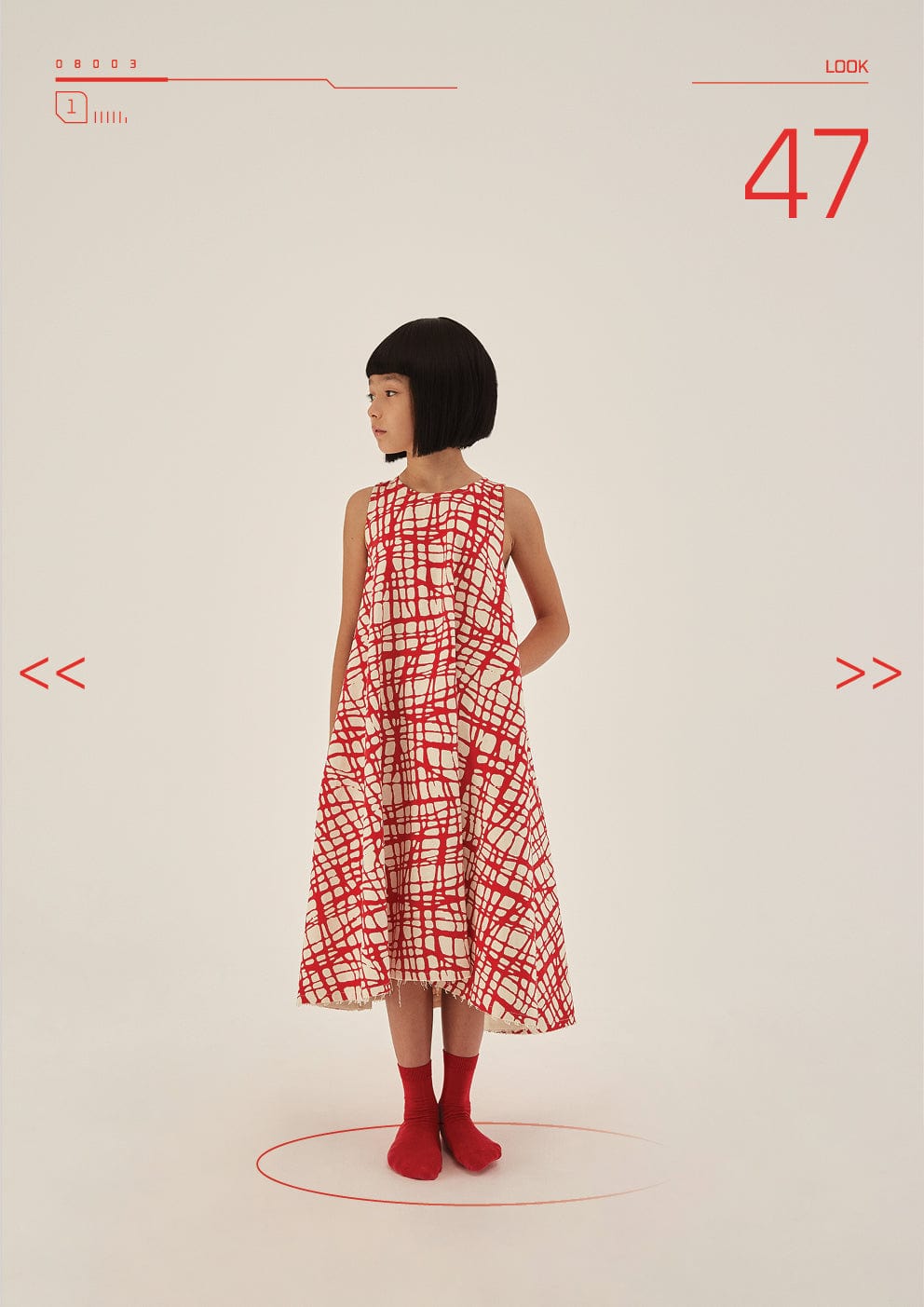 Little Creative Factory dresses Little Creative Factory Red Mod Dress