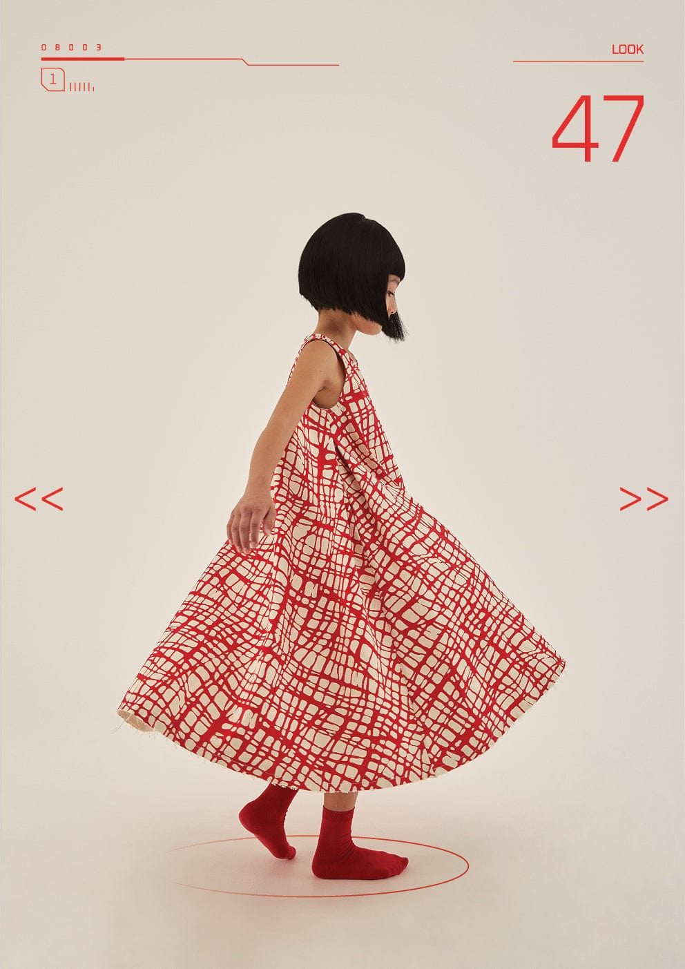 Little Creative Factory dresses Little Creative Factory Red Mod Dress
