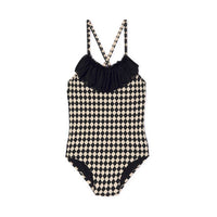Little Creative Factory swim Little Creative Factory Black Baby Tiny Diamond Bathingsuit