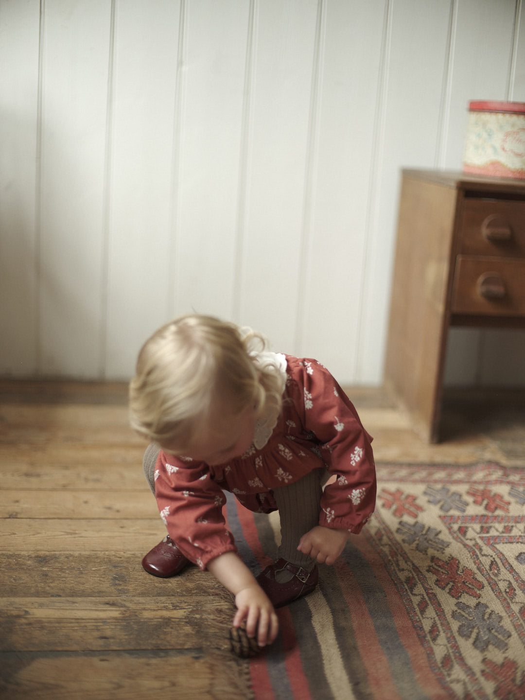 Little Cotton Clothes Emilie Romper - Winter Jasmine Floral