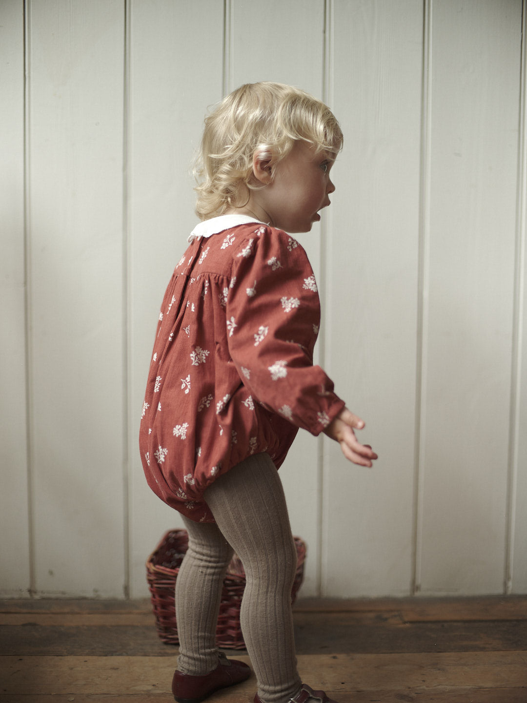 Little Cotton Clothes Emilie Romper - Winter Jasmine Floral