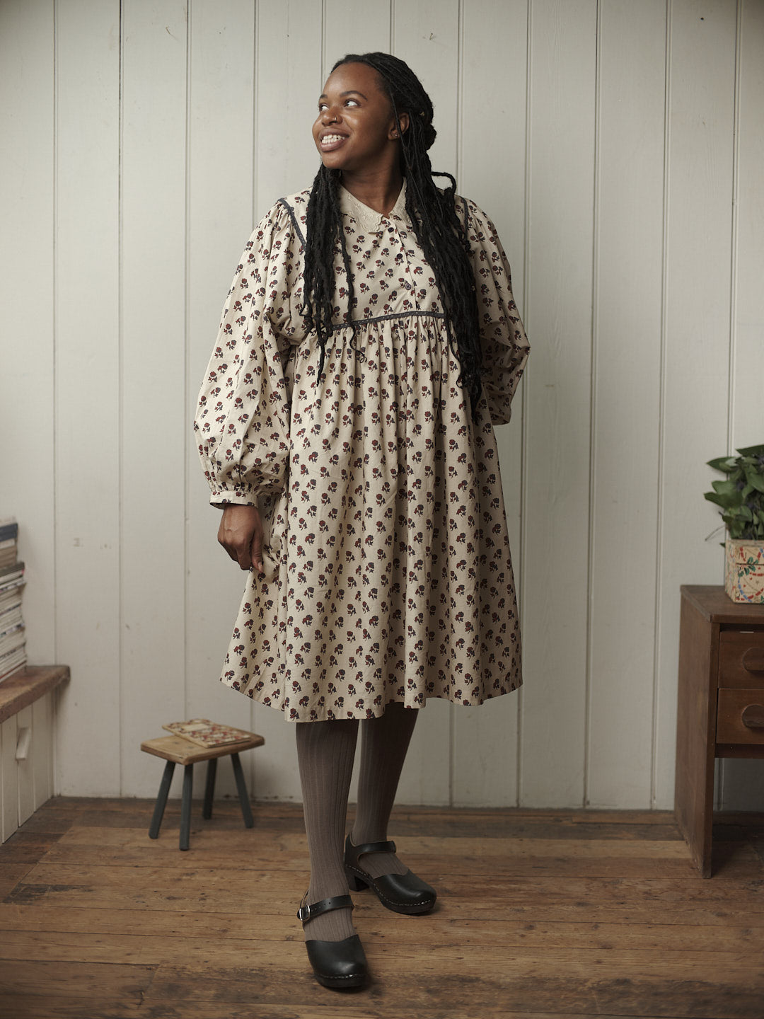 Little Cotton Clothes Ladies Vivienne Dress - Ruby Floral