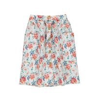 Piupiuchick Flowers Linen Long Skirt