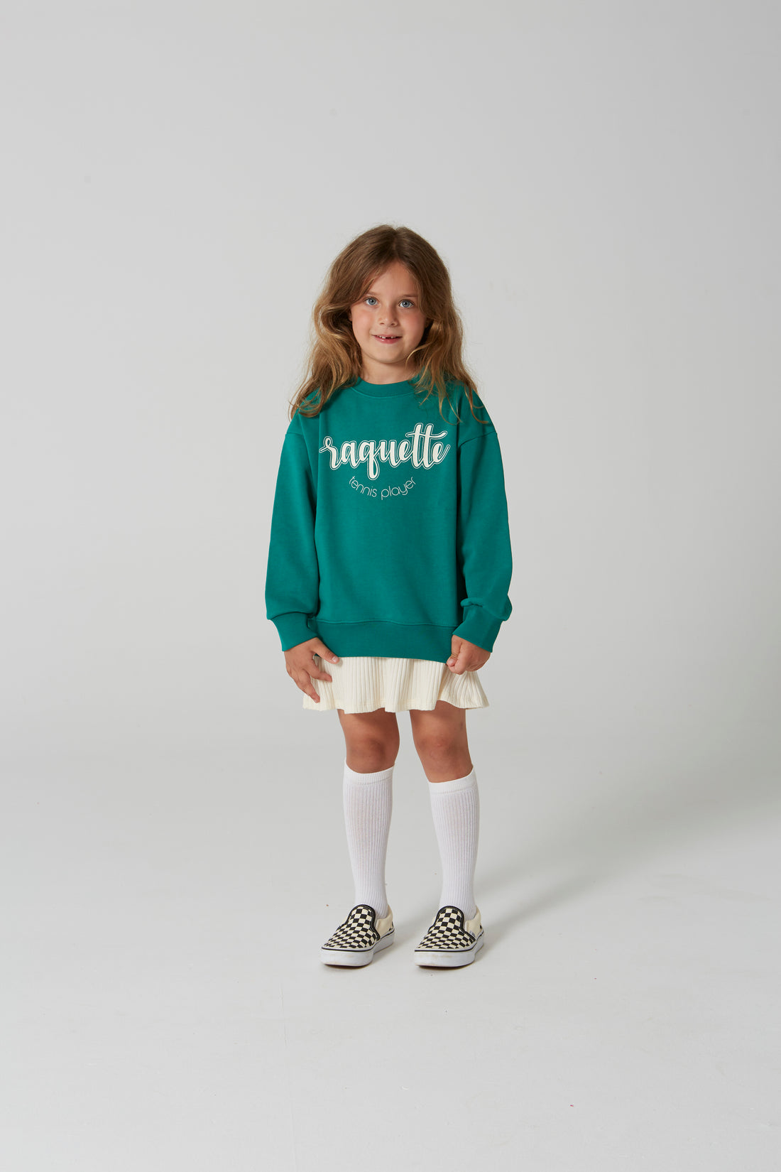 Racquette Green Tennis Baseline Logo Sweater
