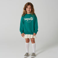 Racquette Green Tennis Baseline Logo Sweater