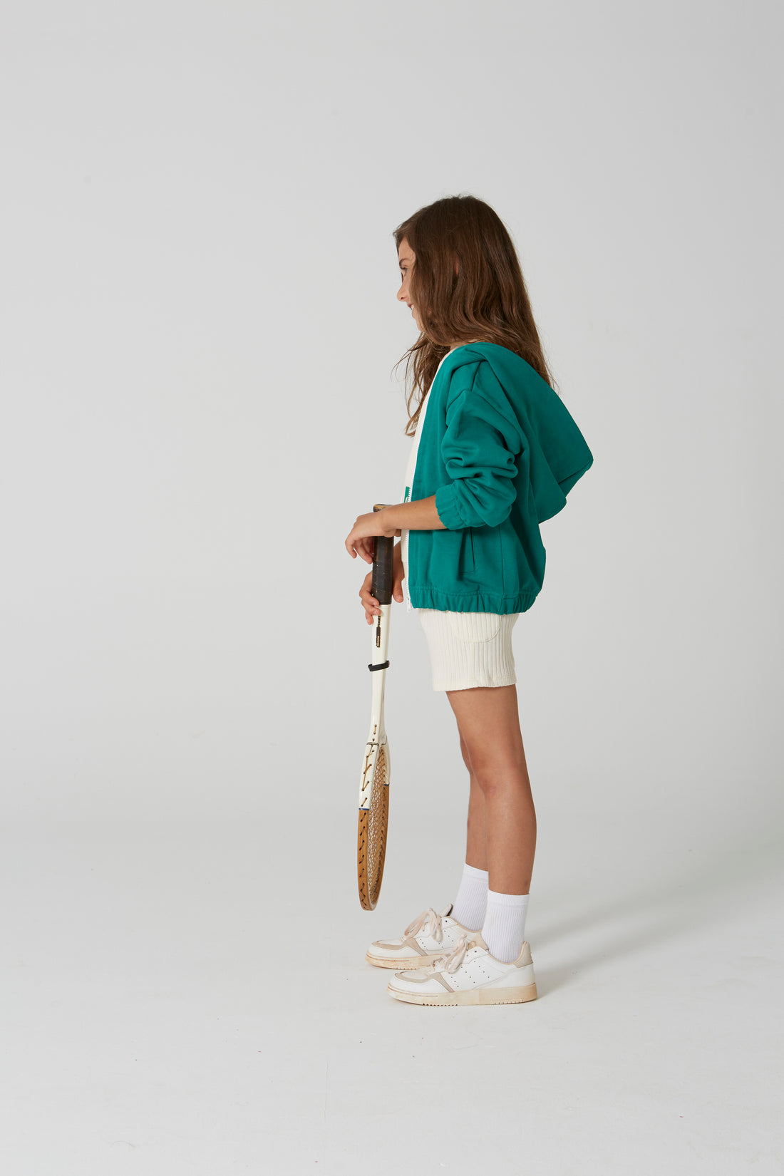 Racquette Green Tennis Baseline Logo Hoody