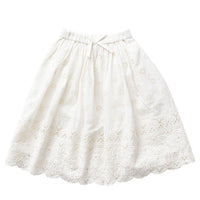 Pink Chicken White Eyelet Embroidery Loretta Skirt