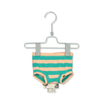 LotieKids bottoms LotieKids Neon Peach Stripes Baby Culotte