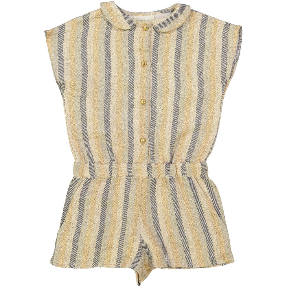 Louis Louise Rompers and Bodysuits Louis Louise Gold Lurex Stripes Albertine Romper