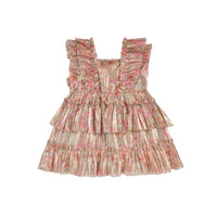 Louise Misha dresses Louise Misha Khaki Multi Flowers Oceane Dress