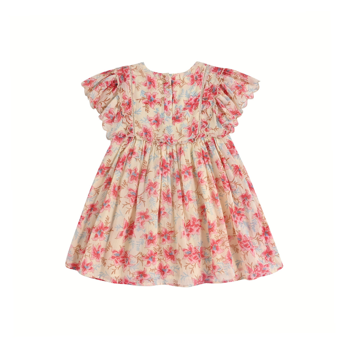 Louise Misha dresses Louise Misha Raspberry Flowers Siloe Dress