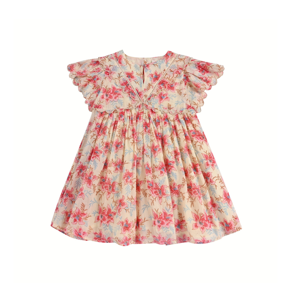 Louise Misha dresses Louise Misha Raspberry Flowers Siloe Dress