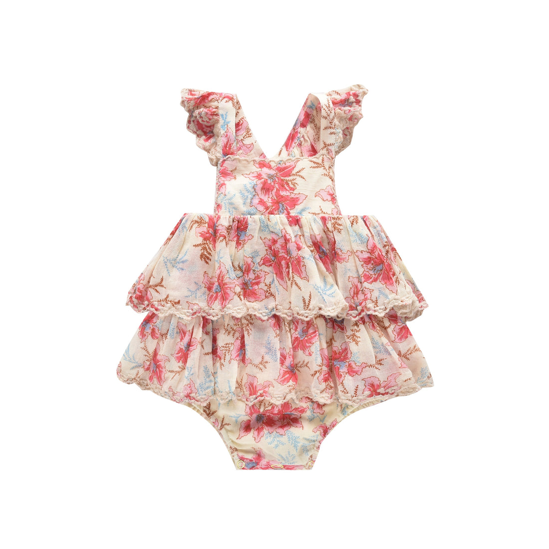 Louise Misha rompers Louise Misha Raspberry Flowers Salome Romper